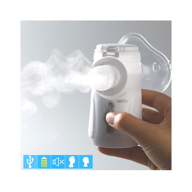 Poręczny nebulizator na kaszel dla dorosłych dzieci w domu ≥ 0,265 ml / min z baterią DC USB