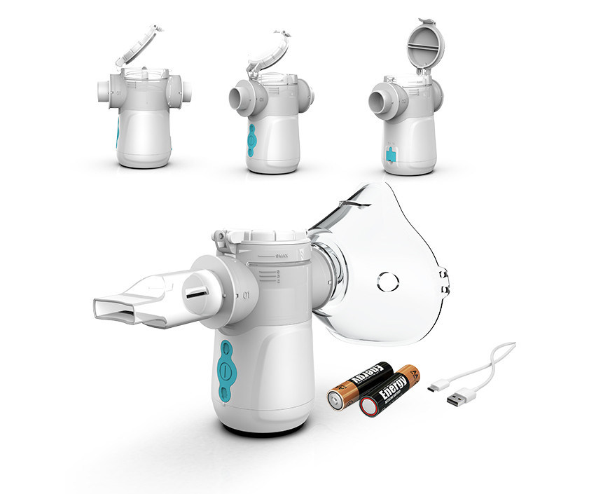 Przenośny inhalator siatkowy dla dzieci 2,6 μm - 3,2 μm Bateria USB typu C