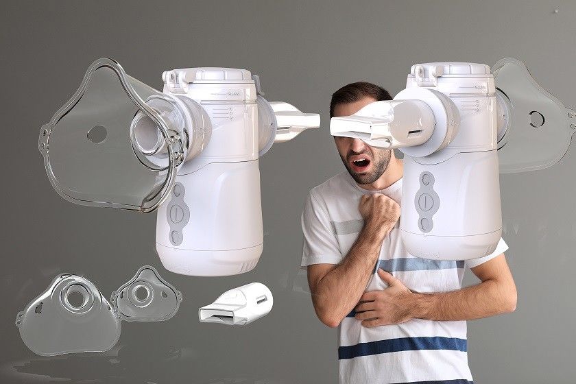 Przenośny nebulizator o poziomie hałasu ≤40dB i wielkości cząstek ≤3,8μm