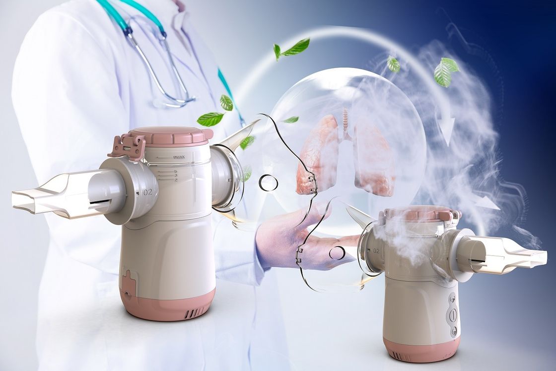 Regulowany nebulizator dla dzieci i dorosłych. Rozmiar cząstek ≤4,7 μm