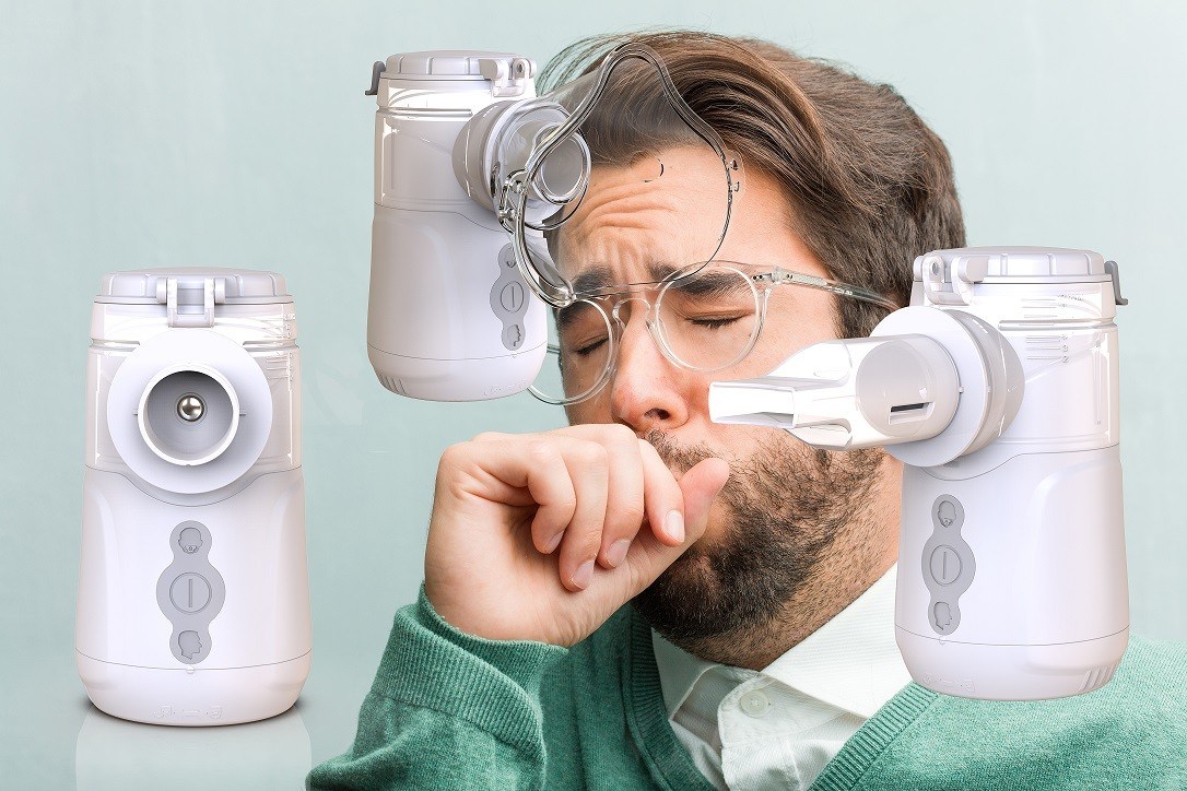 Przenośny inhalator Nebulizer Inteligentny MMAD Wielkość cząstek 1,8-3,8 μm