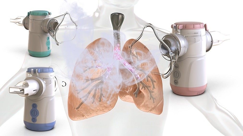 Wielkość cząstek 1,8-4,0 μm Nebulizer Inhalator Machine Mniej niż 50 dB