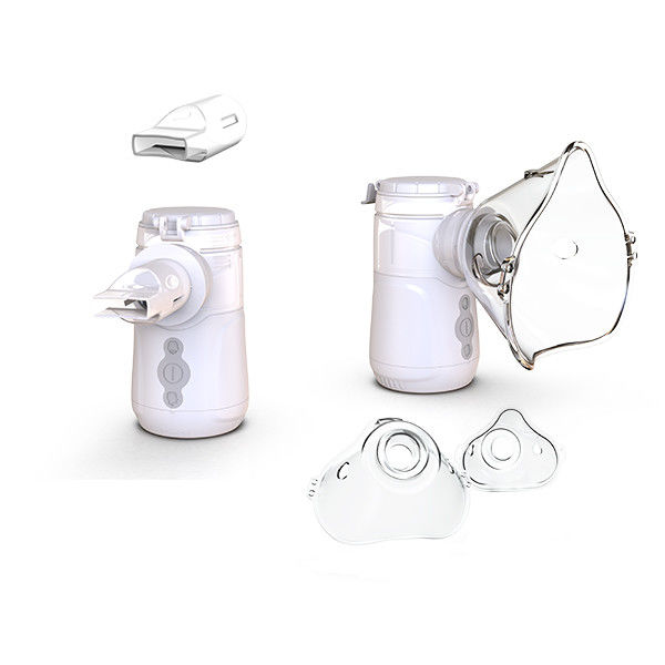 Biały Nebulizer Inhalator z regulowanym przepływem 0,2-0,6 L/min
