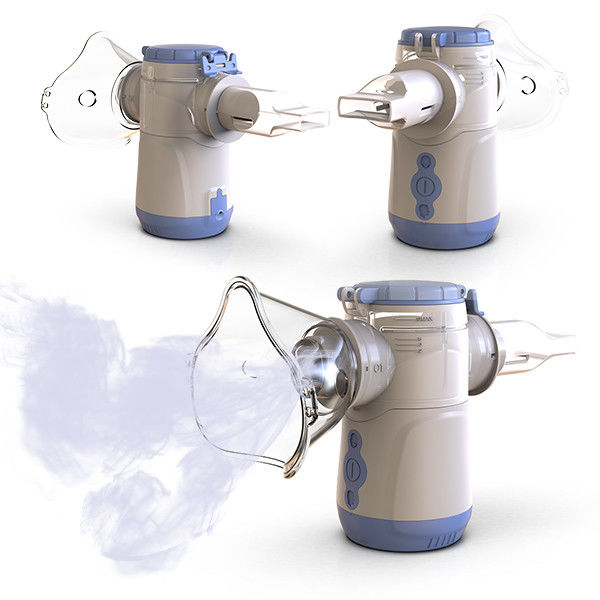 Biały Nebulizer Inhalator z regulowanym przepływem 0,2-0,6 L/min