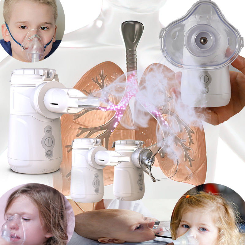 Przenośny wibrujący nebulizator 2-3 μm MMAD Maszyna do wdychania cząstek z pojemnością 9-18 ml i zużyciem energii 1,5 W